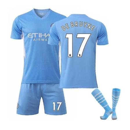 De Bruyne 17 Hemma Jersey 21-22 New Season Boys Manchester City - 20(110-120CM)