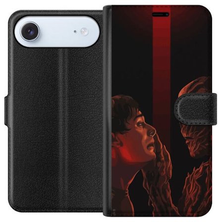 Yhteensopiva Lompakkokotelo Apple Apple iPhone 17 Air Pimeä fantasian kuva, jossa korostuu ihmisen ja hirviön kohtaaminen vahvalla draamalla ja psyk