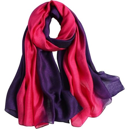 Kvinners Gradient Skjerf Stripe Lange Sjal og Wraps Lett Solbeskyttelse