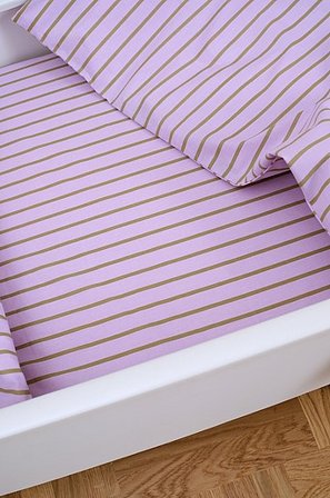 Jotex - Mini Faconsyet Lagen Tremmeseng Økologisk Lilla/olivengrøn - SIMA - Køb Lagener hos Jotex