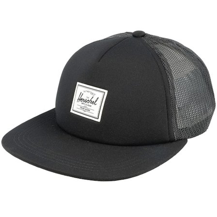 Herschel - Black trucker Czapka Z Daszkiem - Whaler Mesh Black Classic Logo Trucker @ Hatstore