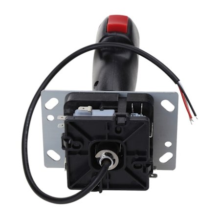 Flight Stick For Arcade spilskab Højkvalitets Metal PVC Mini-Grap Flight Joystick Trigger Top Ildknap Vibration