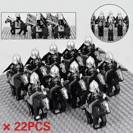 "Lord Of The Rings" Hær Riddere Gondor Soldater Byggeklodser Folk Pansrede Militære Slagmark Kombination Legetøj