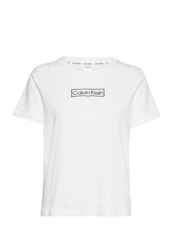 S/S Crew Neck Toppi Valkoinen Calvin Klein