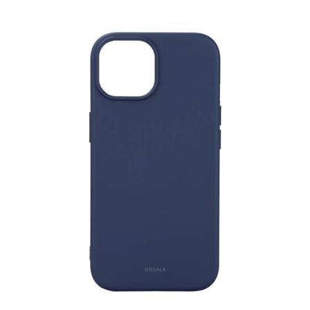ONSALA Back Sil Touch Recycled MagSerie iPhone 15 Dark Blue Blå