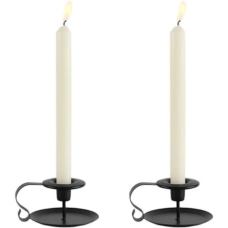 2 Lysestaker Vintage Smijern Lysestake med Håndtak a