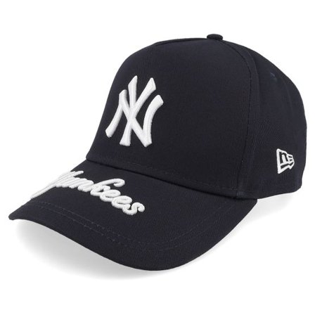 New Era - MLB Blå adjustable Keps - New York Yankees Visor Hit Navy/White A-Frame Adjustable @ Hatstore