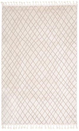 Checkered Osmani Rug - Cream White/Beige 200X300