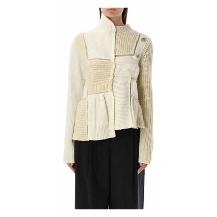 Sacai, Turtlenecks Biały, Kobieta, Rozmiar: L
