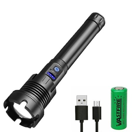 Super Stark XHP90 LED-taskulamppu USB Ladattava Taktinen Lamppu CO