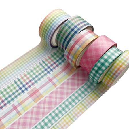 Tape sæt, 6 ruller, dekorativ tape, journal tape, dekorativ håndværkstape, dekorativ håndværk Washi tape