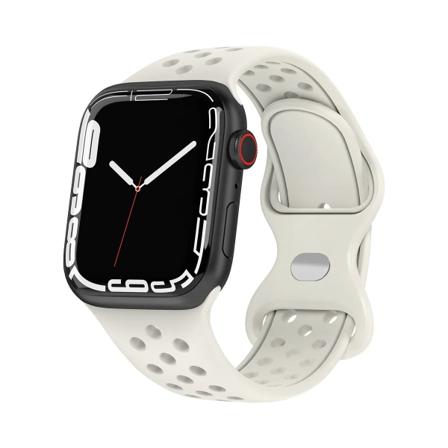 Rem för Apple Watch Band 49mm 44mm 45mm 42mm 41mm 38mm 40mm correa Silikon sportarmband iwatch 8 SE 7 6 5 Ultra 49mm Starlight 42 44 45 49mm