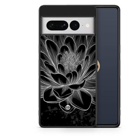 Bjornberry Skal Google Pixel 7 Pro - Svart/vit Lotus
