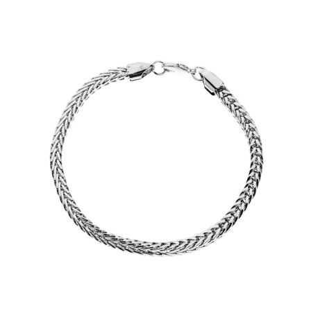 Lyxigt titanium armband + halsband för män i svart eller silver