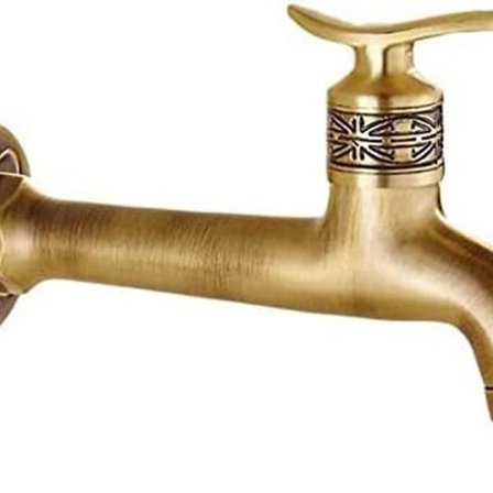 Pitkävartinen hana antiikkimessinki kylmävesihana KLB