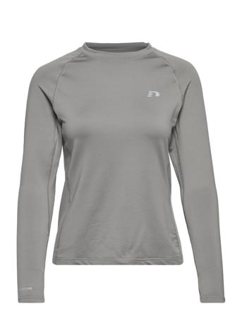 Nwlcolumbus L/S Women T-shirts & Tops Long-sleeved Grå Newline