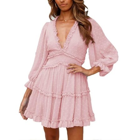 Happy Sailed Women Langermet Ruffle Layer Spenne