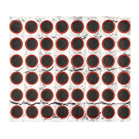 48 stk Cykeldæksplaster Gummi Selvklæbende Cykelpunkteringsreparationsplaster til Mountainbike Landevejscykel Rund 25mm