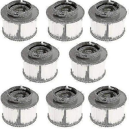 2024 - Sett med 8 erstatningsfiltre for vedlikehold av din oppblåsbare basseng Mspa eller Jacuzzi Ruikalucky-xjw