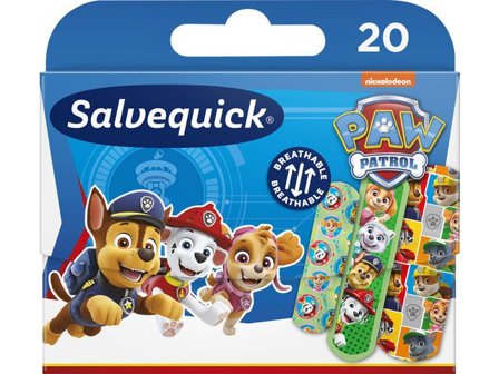 Salvequick Plåster Paw Patrol 20/fp - Lyreco - Skyddsutrustning - Första Hjälpen - Plåster