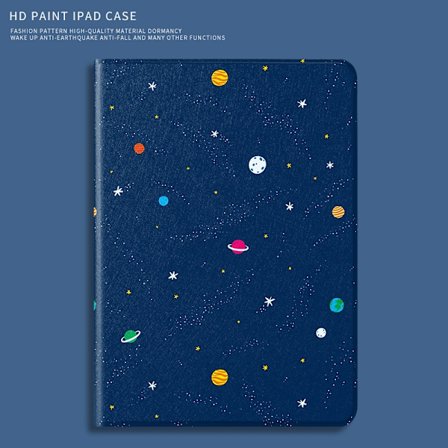 Stilrent skal för iPad 10 10.9" A126 Universum Stjärnklar Himmels Tecknad Mjuk