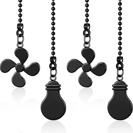 Takfläkt Dragkedja Fläktförlängningskedja Fläktkedja Drag Dekorativ 12 Tum Takfläkt Kedjeförlängare Ornament C