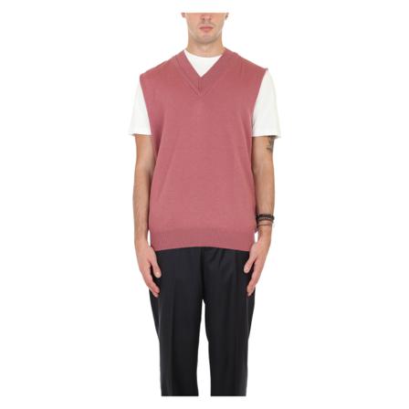 Costumein Sleeveless Strik Pink, Herre Slipover
