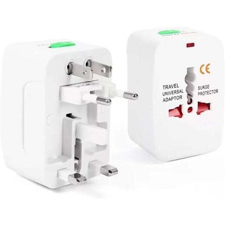 Universal rejseadapter international stikkonverter kompatibel med USA EU UK AU over 200 lande