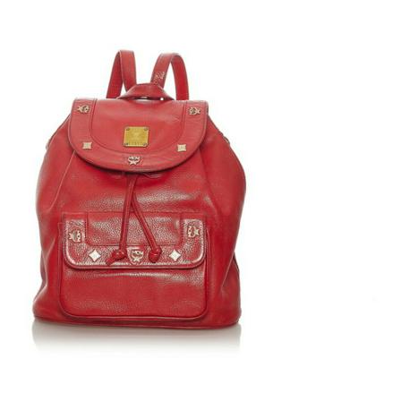 MCM Pre-owned, Backpacks Rood, Dames, Maat:ONE Size