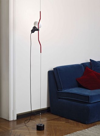 Parentesi Dim taklampe m/pære - rød