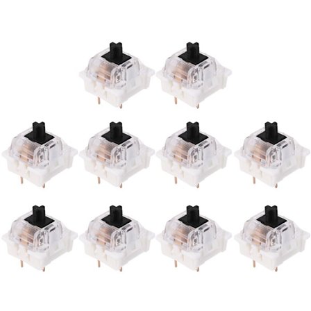 3-pins brytere Svart/Rød/Brun/Blå SMD LED-bryter for mekanisk tastatur Passer for Cherry MX Gateron Erstatning DIY