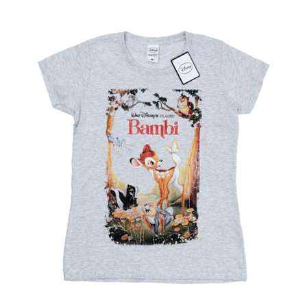 Disney Dam/Dam Bambi Retro Poster Bomull T-shirt XL Heath