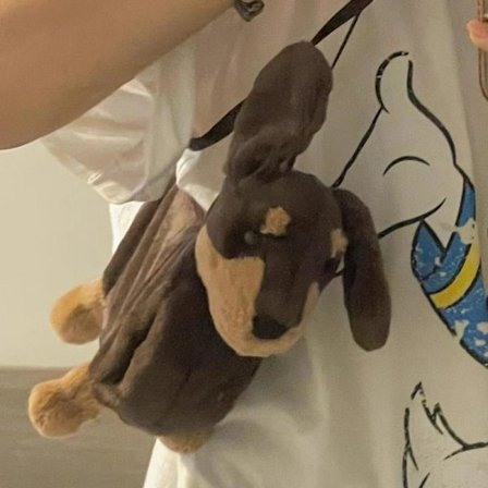 Jellycat Plyslegetøj, blødt og behageligt, perfekt til børn, Valentinsdagsgaver, samlerobjekter, gravhund crossbody taske 22cm.