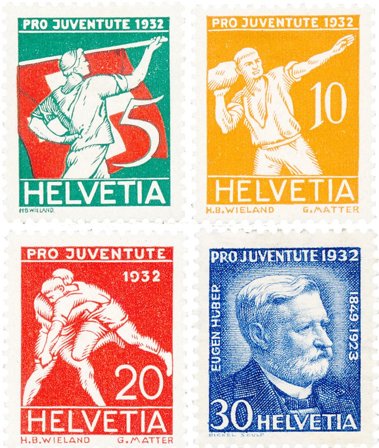 Schweiz 1932 - MICHEL 262/65 - Postfrisk