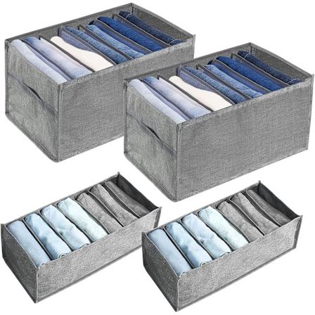 St. Organizer, 2 størrelser sammenleggbar klesboks, klesoppbevaringsrom med skillevegg Vaskbar romoppbevaringsboks