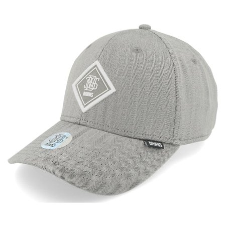 Djinns - Grå adjustable Caps - Truefit Fine Herringsbone Grey Adjustable @ Hatstore