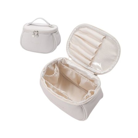 Sminkeveske HVIT med flere rom Hvit