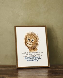 Stickpackung Bild Monkey