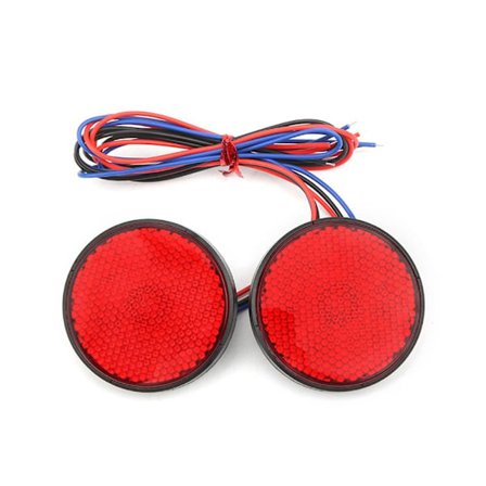 2 stk Motorcykel Reflekser Motorcykel Reflekterende Klistermærke RØD