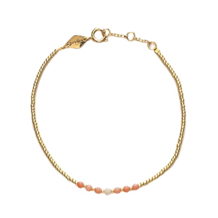 Anni Lu Bead & Gem Bracelet Armband Dam Rosa ONESIZE