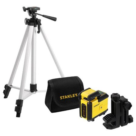 STANLEY 360 Set Krysslaserpakke med grønn laser, stativ og veske, Laserinstrumenter