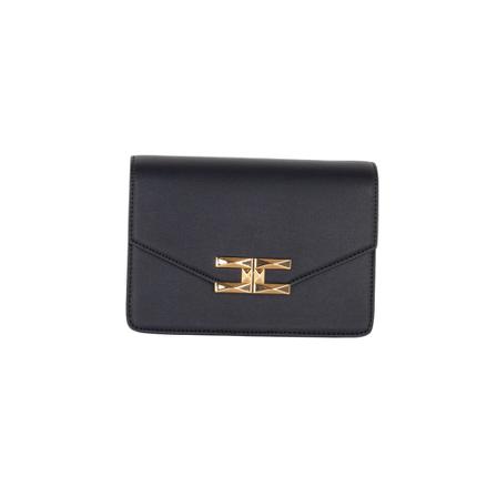 Elisabetta Franchi, Cross Body Bags Zwart, Dames, Maat:ONE Size