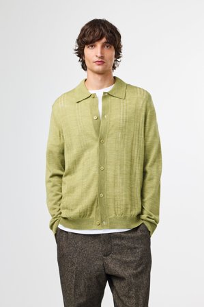 NN07 Thor 6584 Polo male Green Wool Blend