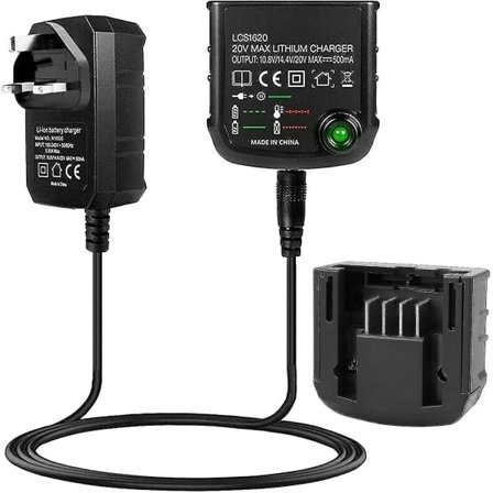 Litiumioniakkulaturi, yhteensopiva Black & Decker 18V litiumioniakkulaturin LCS1620 kanssa