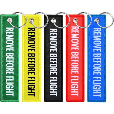 Motorcykel Nøglering (REMOVE BEFORE FLIGHT) Personlig Broderet