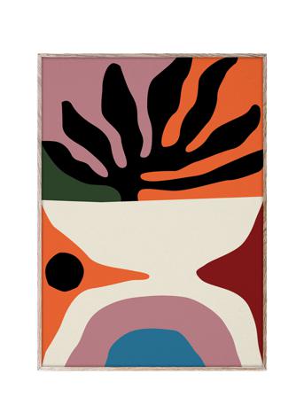 Flora - 30X40 Home Decoration Posters & Frames Posters Graphical Patterns Multi/mønstret Paper Collective