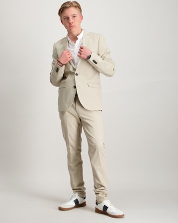 Jack & Jones JPRSOLAR TROUSER Beige Blazer/Anzüge Jungen - Kids Brand Store