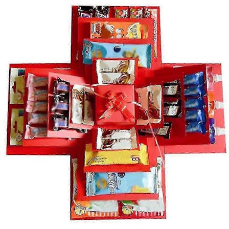 5-lagers set med Snack Explosion Box Candy Explosion Box DIY Presentförpackning