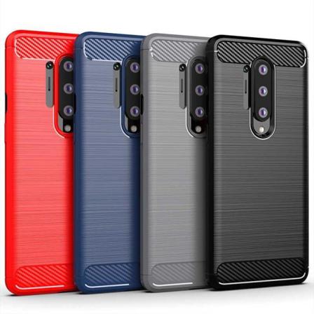 Stöttåligt Armor Carbon Tpu-skal Oneplus 8 Pro - Fler Färger Grå