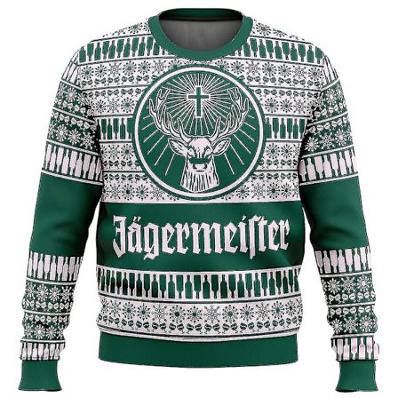 2024 Bebetter Jagermeister Ugly Christmas Genser Pullover Herre 3d Sweatshirt Overdeler Høst Og Vinter Klær A